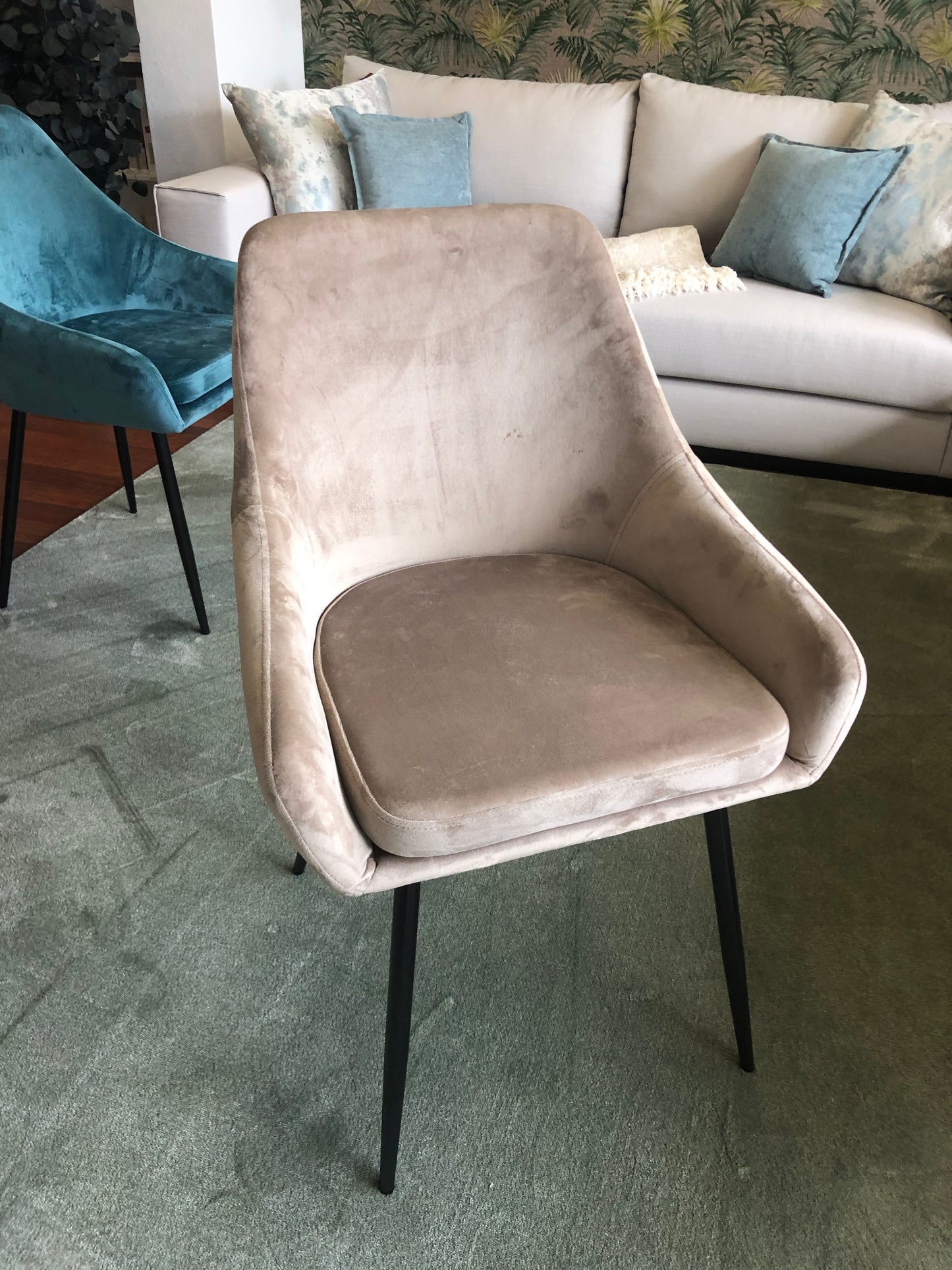 Velvet chair